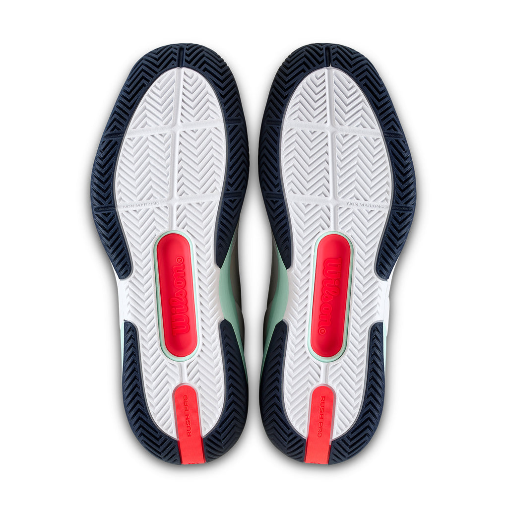 Wilson Rush Pro 5 Men's Shoes (White/Bay Fiery Coral)