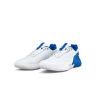 Wilson Rush Pro 5 Men's Tennis Shoes (White/Deja Vu Blue/Safety Yellow)