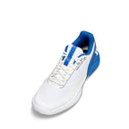Wilson Rush Pro 5 Men's Tennis Shoes (White/Deja Vu Blue/Safety Yellow)