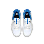Wilson Rush Pro 5 Men's Tennis Shoes (White/Deja Vu Blue/Safety Yellow)