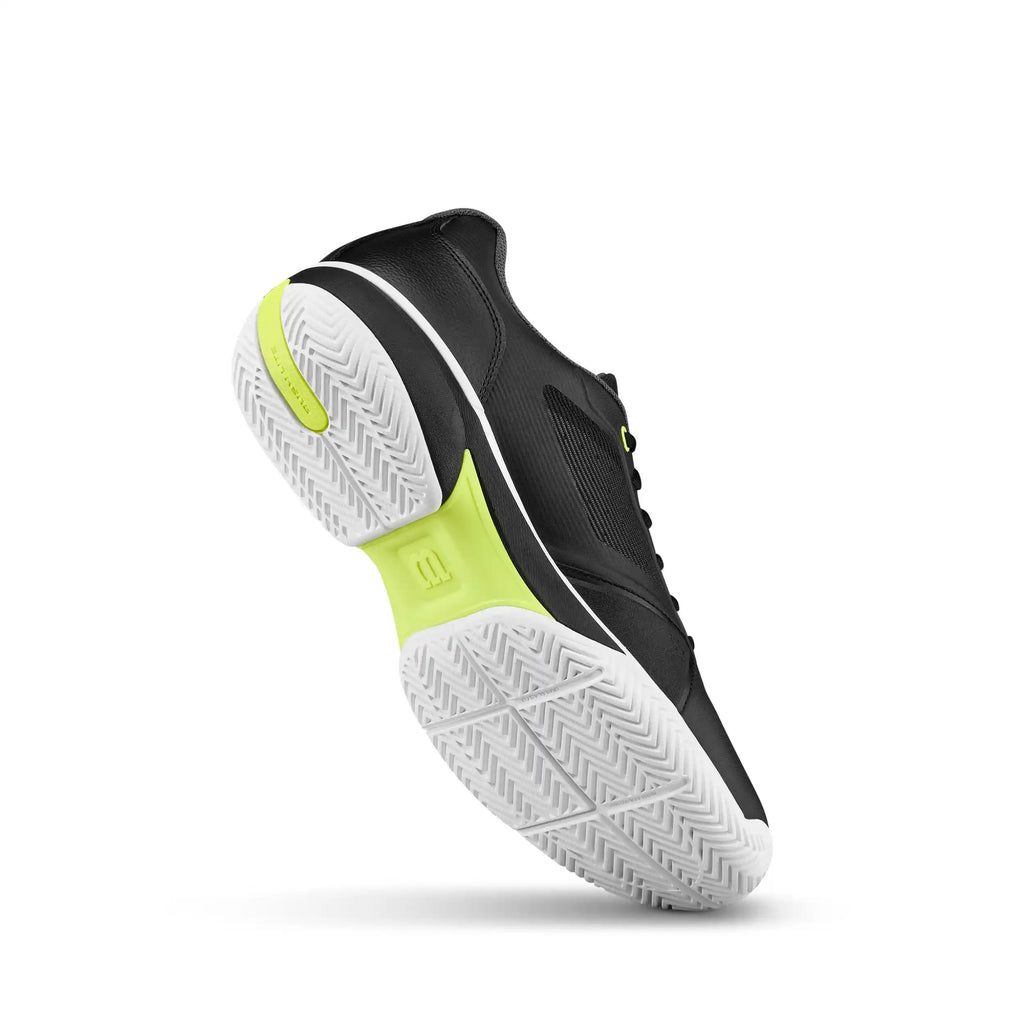 Wilson Rush Lite 5 Men's Tennis Shoes (Black/White/Safety Yellow)