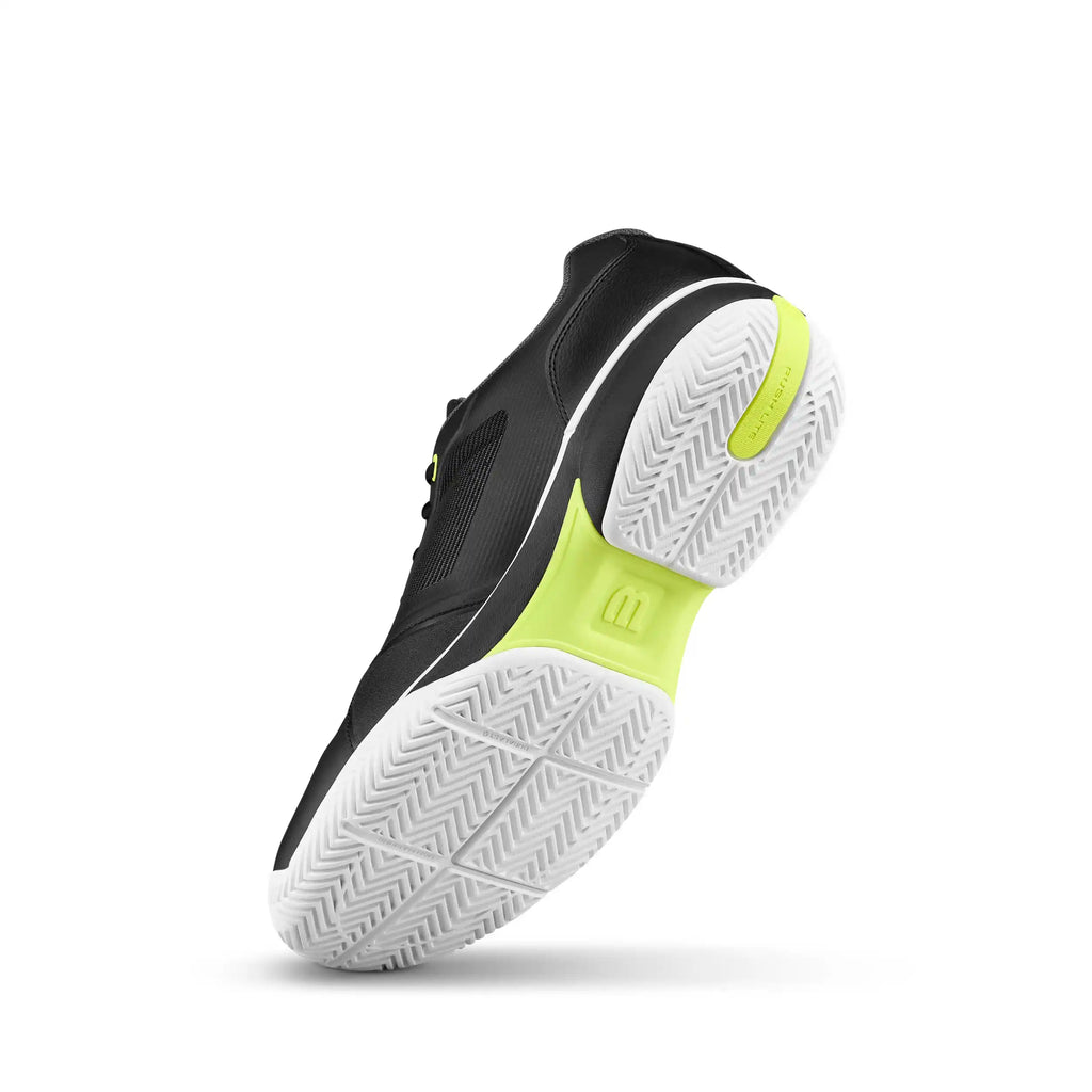 Wilson Rush Lite 5 Men's Tennis Shoes (Black/White/Safety Yellow)