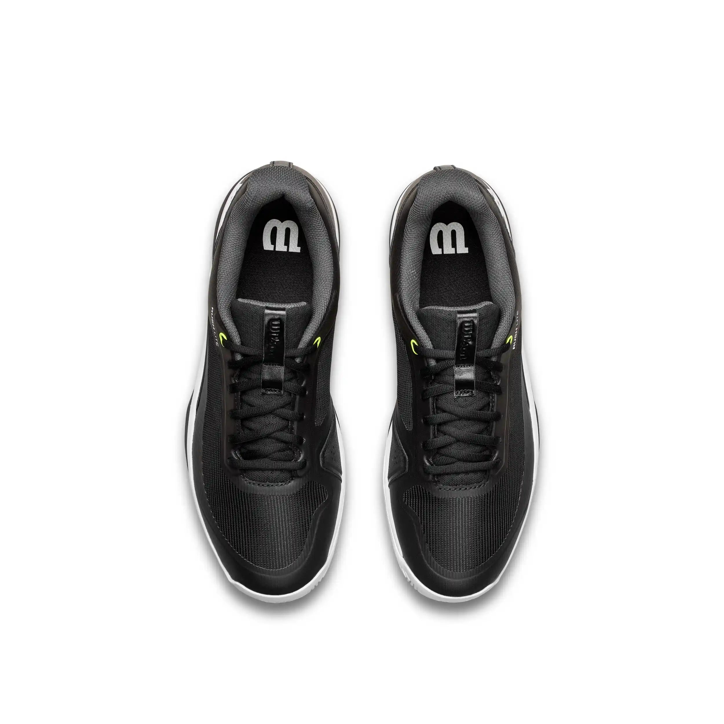 Wilson Rush Lite 5 Men's Tennis Shoes (Black/White/Safety Yellow)