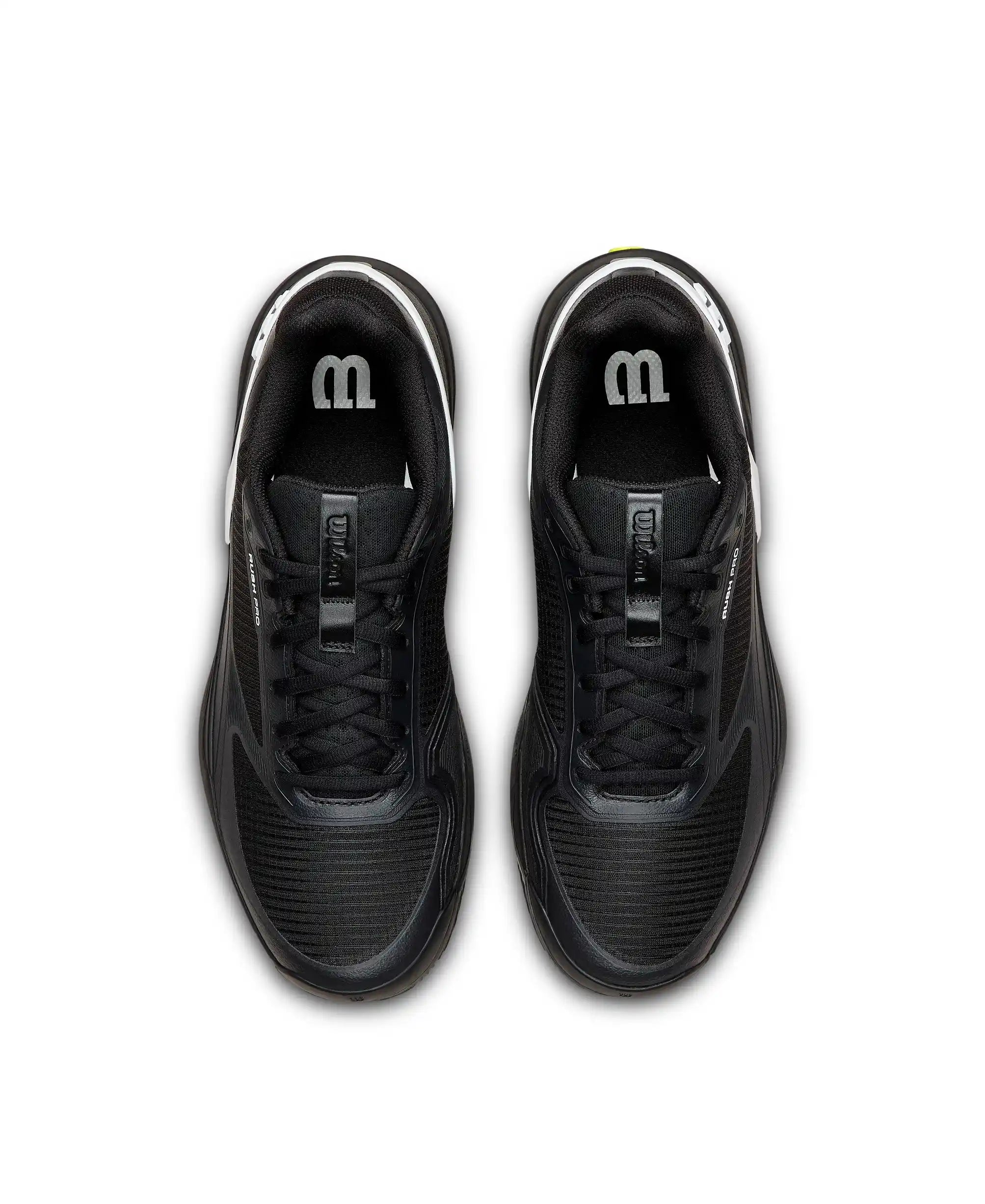 Wilson Rush Pro 5 Clay Men's Shoes (Black/White/Stormy Weather)