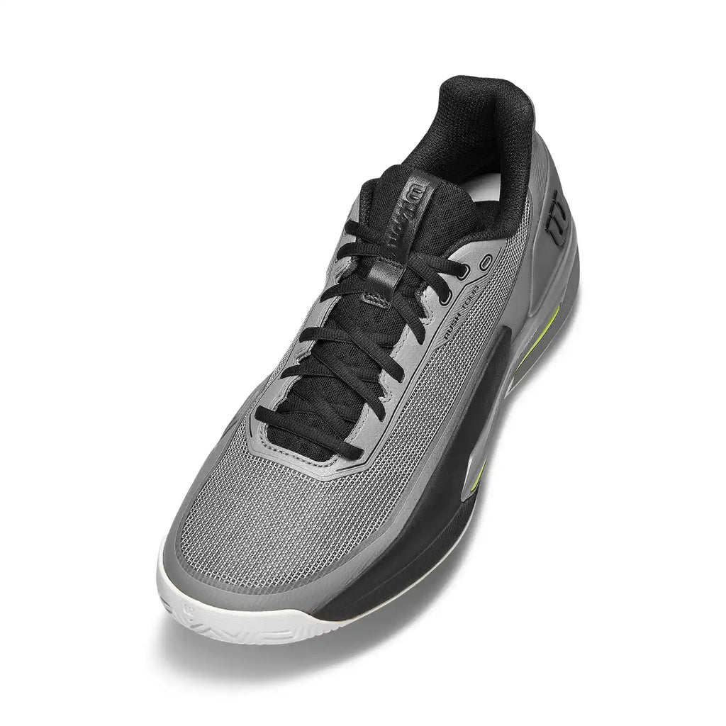 Wilson Rush Tour 5 Men's Shoes (Titanium/Black/Safety Yellow)