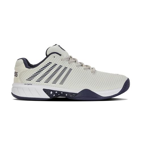 K-Swiss Hypercourt Express Wide (2E) AC Men’s Tennis Shoes (White /Gray/Peacoat)
