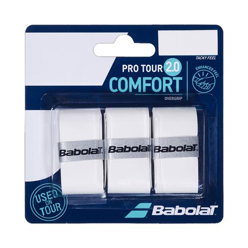 Babolat Pro Tour 2.0 Overgrip 3 Pack (White)
