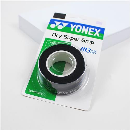 Yonex Dry Super Grap 3 Pack (Black)