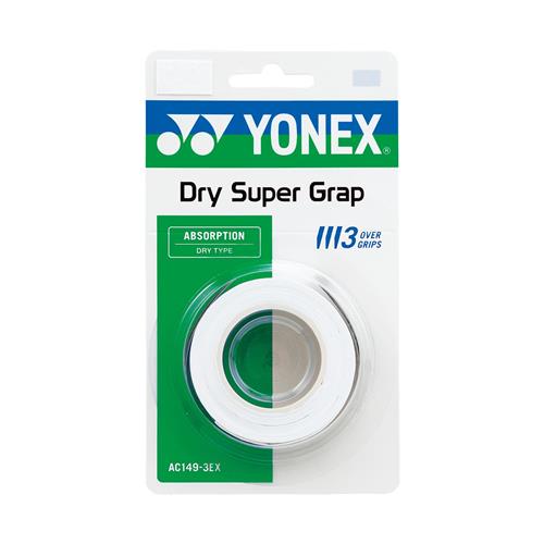 Yonex Dry Super Grap 3 Pack (White)