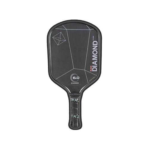 Six Zero Black Diamond Power 16mm Paddle Grey with Red Highlights
