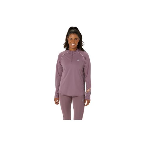 Asics Icon Long Sleeved 1/2 Zip (Dusty Mauve/Watershed Rose)