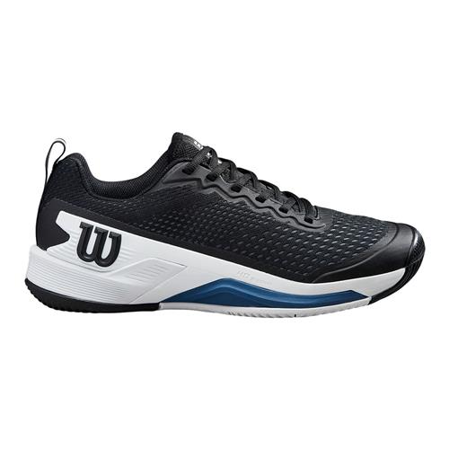 Wilson Rush Pro 4.5 Men’s Tennis Shoes (Black/White/Ensign)