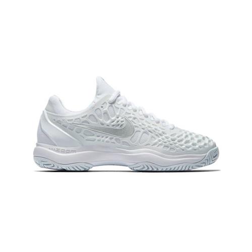 Nike Air Zoom Cage 3 HC Womens Shoe (White/Silver)