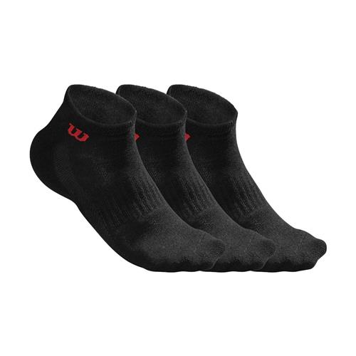 Wilson Mens Quarter Sock 3pk (Black)