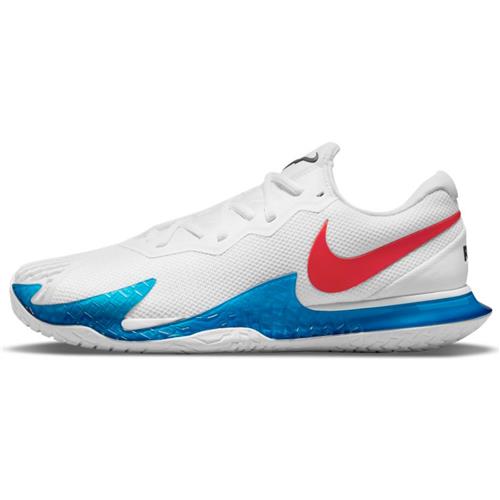 Nike Air Zoom Vapor Cage 4 Rafa Mens Shoe (White/Chile Red/Binary Blue)