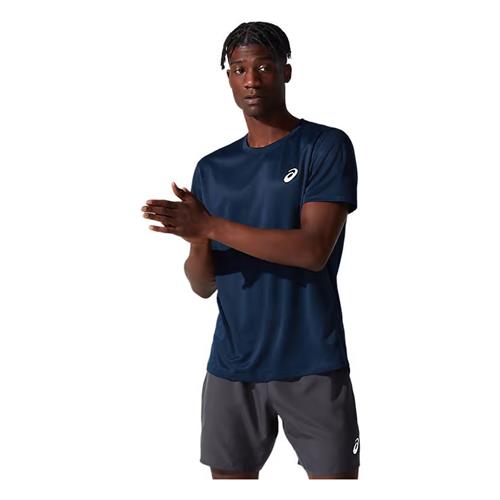 Asics Mens Silver Short Sleeve Top (French Blue)