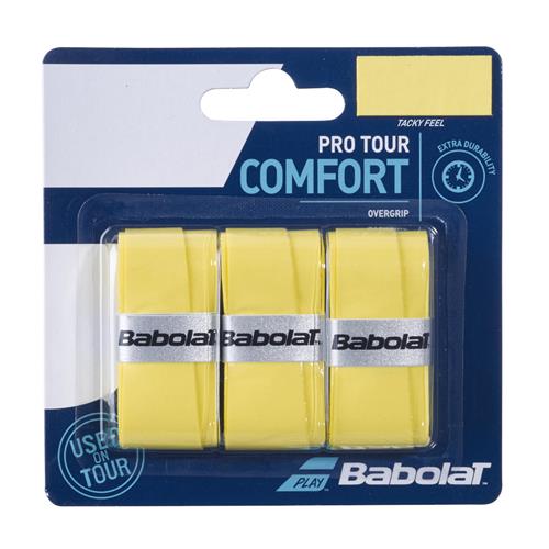Babolat Pro Tour Comfort Overgrip 3pk (Yellow)