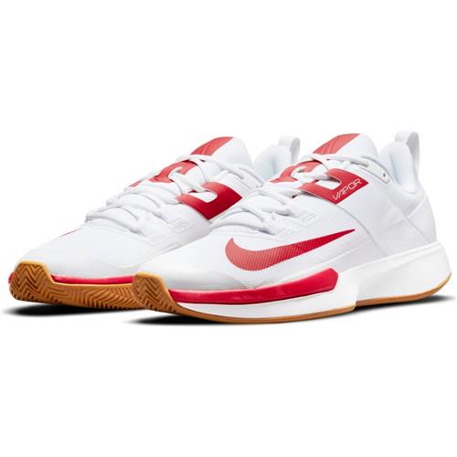 Nike Vapor Lite Clay Mens Shoe (White/University Red-Wheat)