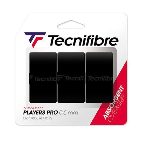 Tecnifibre Players Pro Overgrip 3pk (Black)