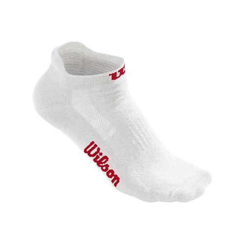 Wilson Womens No Show Socks 3pk (White/Red)