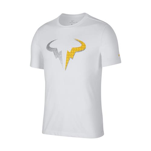 Nike Court Dri-FIT Rafa T-Shirt (White/Laser Orange)