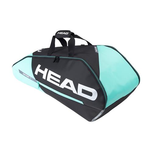 Head Tour Team 6 Racquet Combi Tennis Bag (Black/Mint)