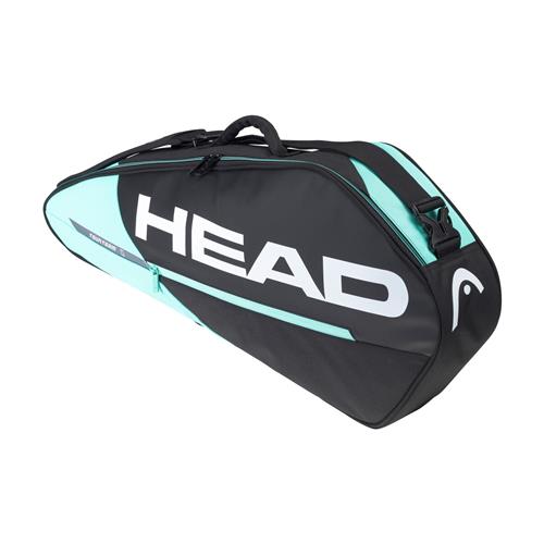Head Tour Team 3 Racquet Tennis Bag (Black/Mint)