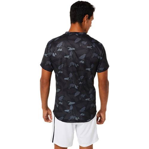 Asics Mens Match Graphic Short Sleeved Top (Performance Black) » Strung Out