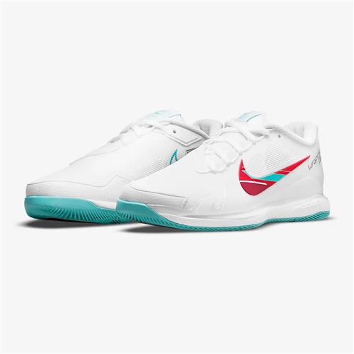 Nike Air Zoom Vapor Pro HC Womens Shoe (White/Habanero Red/Pomegranate/Washed Teal)