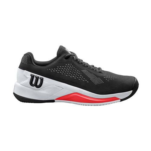 Wilson Rush Pro 4.0  Mens Tennis Shoes (Black/White/Poppy)