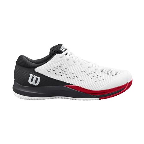 Wilson Rush Pro Ace Mens Tennis Shoes (White/Black/Poppy Red)