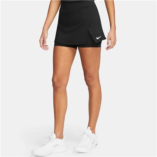 Nike Court Victory Womens Dri-Fit Tennis Skirt (Black/White)