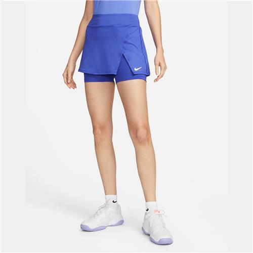 Nike Court Victory Womens Dri-Fit Tennis Skirt (Lapis/White)