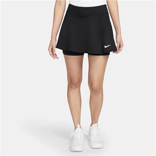 Nike Court Dri-Fit Victory Womens Flouncy Tennis Skirt (Black)