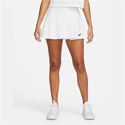 Nike Court Dri-Fit Victory Womens Flouncy Tennis Skirt (White)