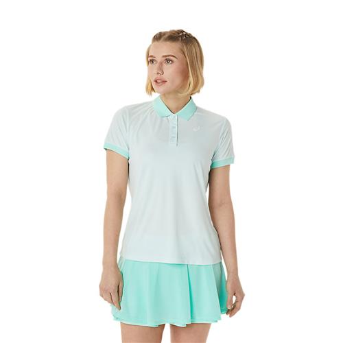 Asics Womens Court Polo Shirt (Soothing Sea)