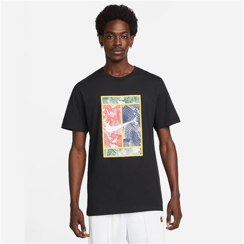 Nike Men’s Heritage Court T-Shirt (Black)