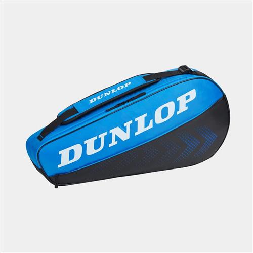 Dunlop FX Club 3 Racquet Bag 2023 (Black/Blue)