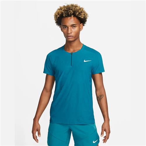 Nike Court Dri-Fit Adv Slam Men’s Polo (Green Abyss/White)
