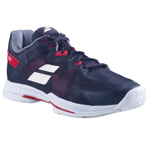 Babolat SFX3 All Court Men’s Tennis Shoes (Black/Poppy Red)