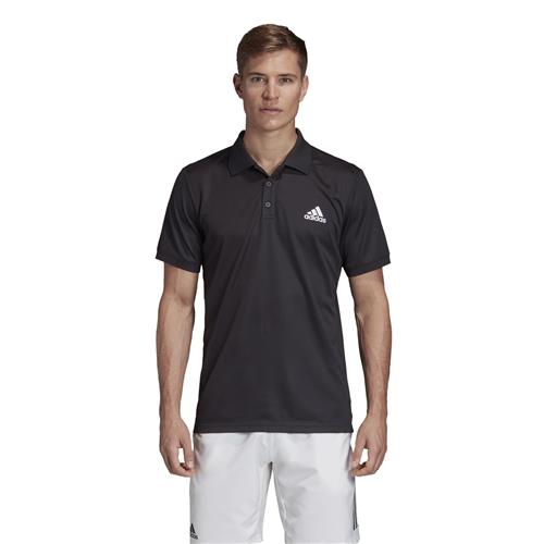 Adidas Club Solid Polo (Black/Silver)