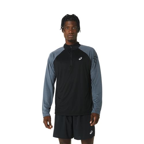 Asics Icon Long Sleeved 1/2 Zip (Performance Black/Carrier Grey)