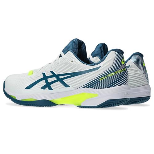 Asics Solution Speed FF2 Clay Men's Tennis Shoes (White/Restful Teal ...