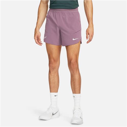 Rafa Men’s Nike Dri-Fit Advantage 7″ Tennis Short (Violet Dust/Green Glow/White)