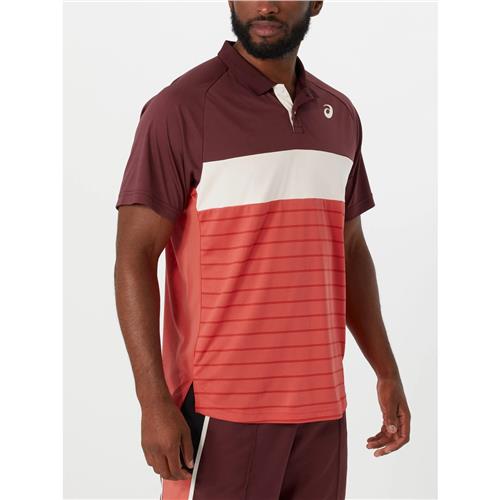 Asics Mens Court Polo-Shirt (Red Snapper)