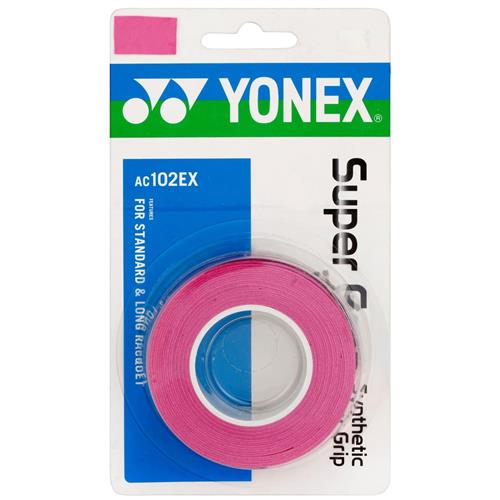 Yonex Super Grap Overgrip 3pk (Pink)