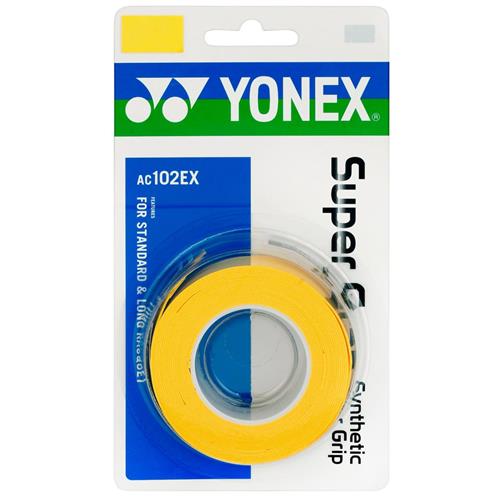 Yonex Super Grap Overgrip 3 Pack (Yellow)