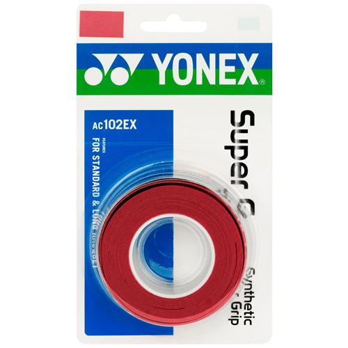 Yonex Super Grap Overgrip 3 Pack (Wine Red)