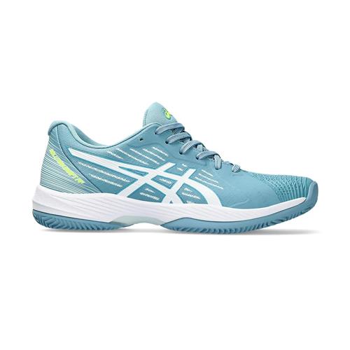 Asics Solution Swift FF Clay Womens Tennis Shoes (Gris Blue/White)