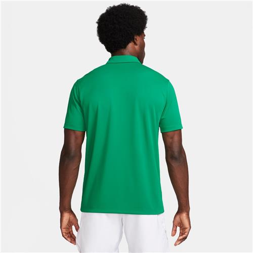Nike Court Dri-Fit Mens Tennis Solid Polo (Green) » Strung Out